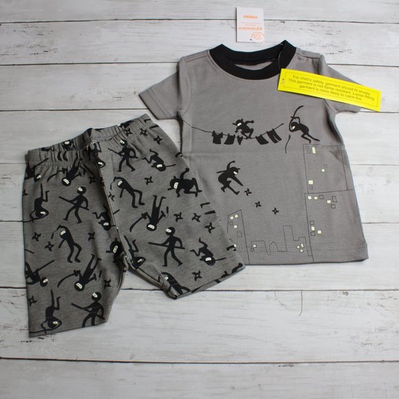 Gymboree Baby Boy Ninja Pajama Set Size 18-24 Mo - Picture 1 of 2